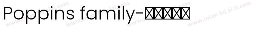 Poppins family字体转换